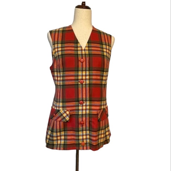Vintage Pendleton Virgin Wool Vest - Picture 1 of 7